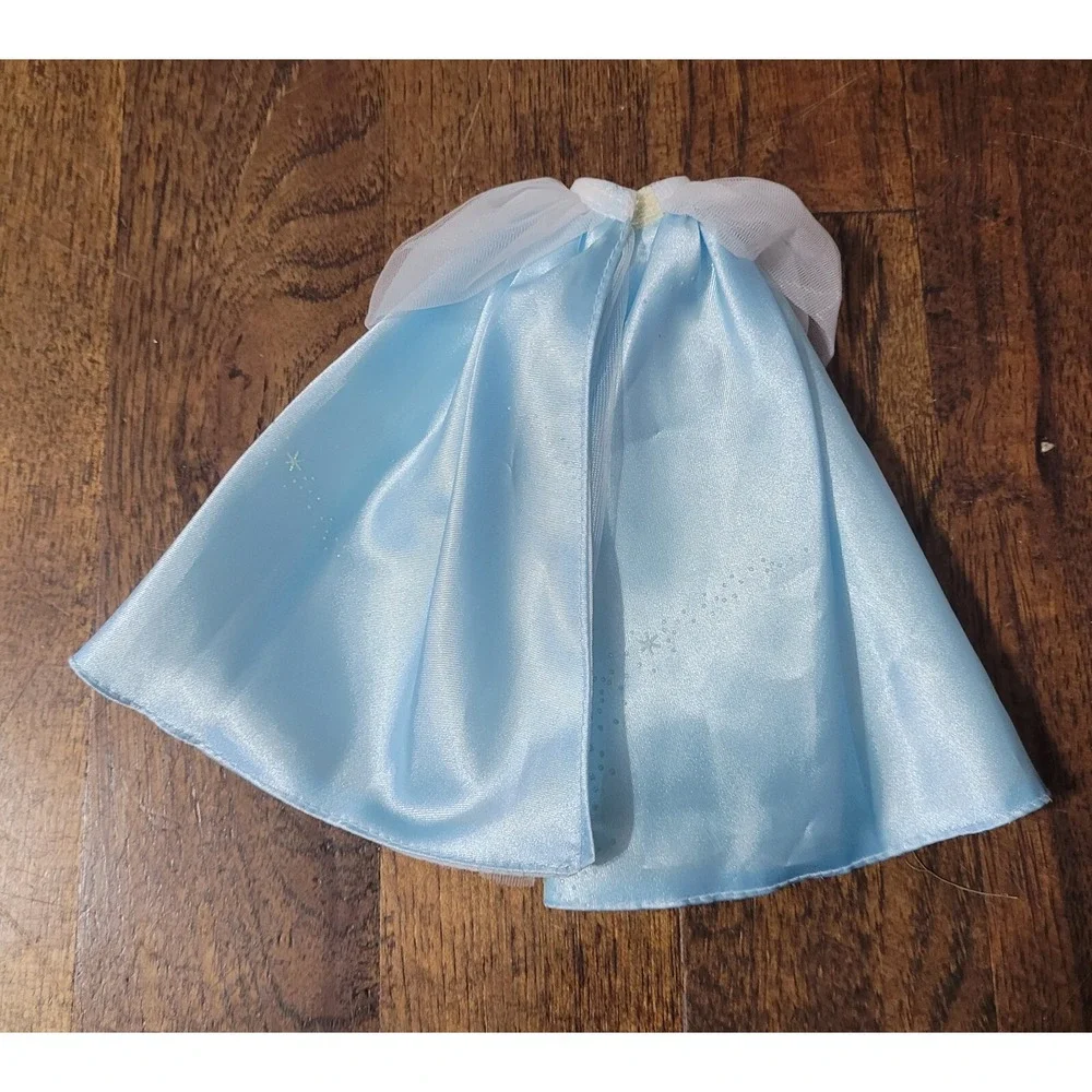 Disney Princess Barbie REVERSIBLE Blue SKIRT White Wedding CINDERELLA Bride Doll